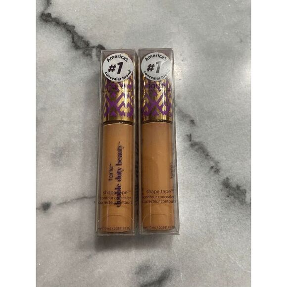 Tarte Shape Tape Concealer in 47H Tan Deep Honey Lot of 2 - Picture 1 of 2